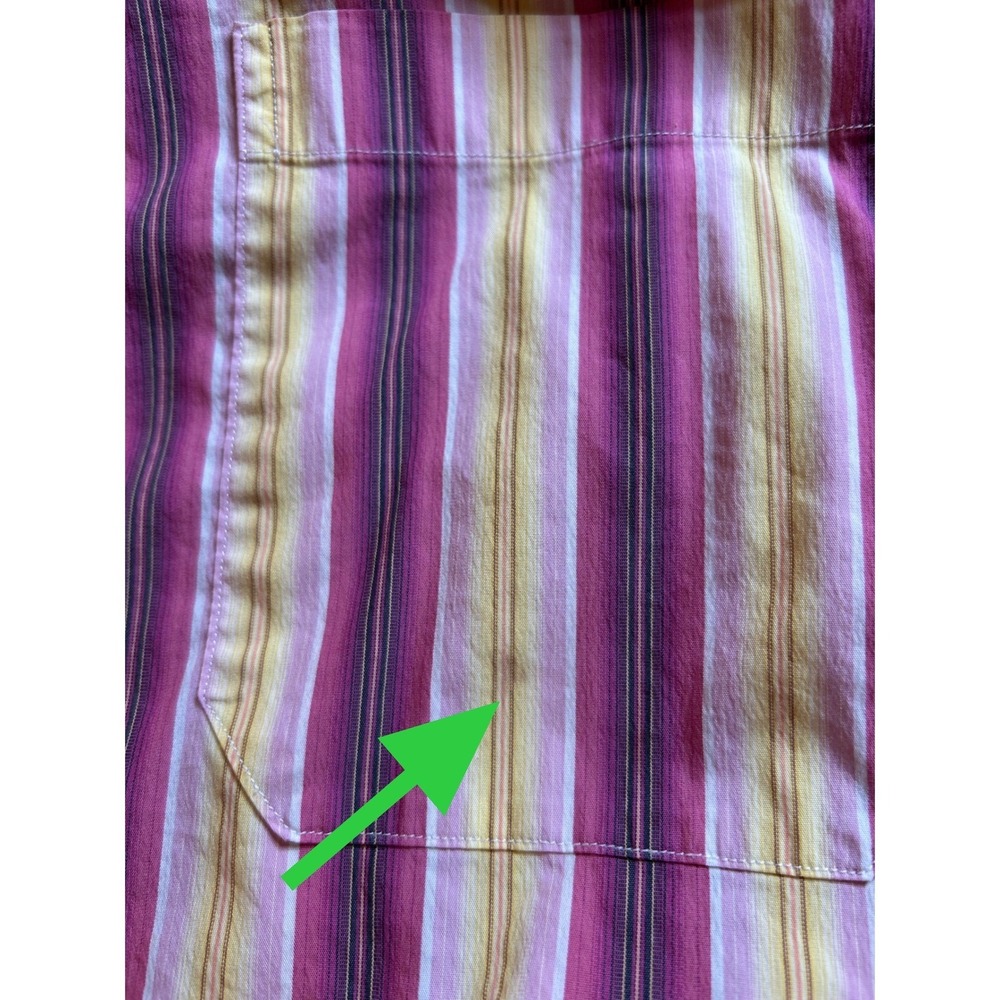 Savoia Cocktail Gordon Mitchell Shirt Mens 2XL Pink Yellow Flip Cuff Hipster - Picture 6 of 6